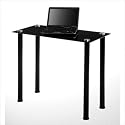 Utility Desk or Stand in Black Glass