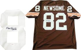 Ozzie Newsome ''HOF 99'' Autographed Cleveland Browns Jersey