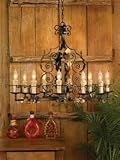 Artistic 7624 Cebolla 10 Light Chandelier Bronze