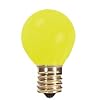 10 Watt S11 Incandescent Light Bulb / 130 Volt Long Life / Intermediate Base / Ceramic Yellow / Replacement 10S11 Sign Bulb