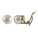 Isaac Kieran Rhodium or Gold Finish Faux Pearls Clip-On Stud Earrings