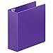 Wilson Jones Heavy Duty Round Ring Binder with Extra Durable Hinge, 3-Inch, Purple (W364-49-267)