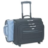 Solo Ballistic Nylon Dual-Access Rolling Computer/Overnighter (Black )