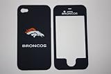 Licensed Denver Broncos football Apple iPhone 4 Faceplate Hard Cell Protector Case Housing Cover Snap On NEW !!