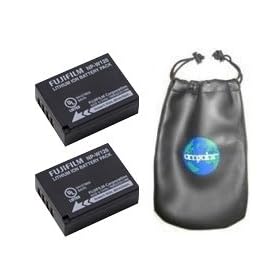 ValuePack (2 Count): Digital Replacement Battery for Specific Digital Camera and Camcorder Models / Compatible with FUJIFILM NP-W126, NPW126, FinePix: HS30EXR, HS33EXR, X-Pro1 - Includes Leatherette Camera / Lens Accessories Pouch
