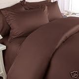 1200 Thread Count Full Queen Size 3pc Duvet Cover Set 100% Egyptian Cotton 1200 TC Solid... by Signature Bedding