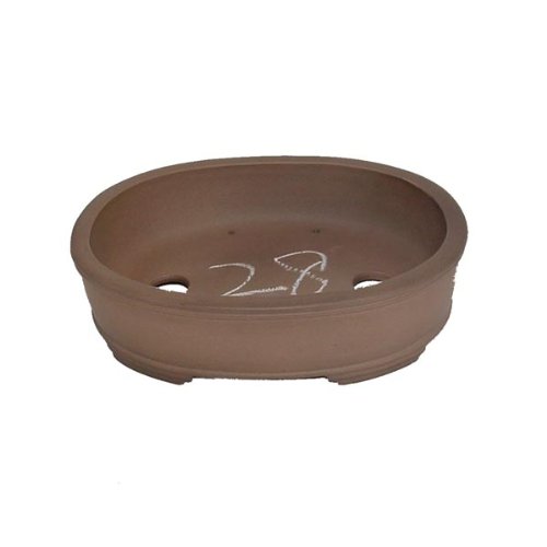 19cm Oval Unglazed Master Bonsai Pot