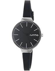 RumbaTime Womens 14523 Orchard Lights Out Modern Stylish Analog Watch