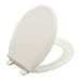 KOHLER K-4639-96 Cachet Quiet-Close Round-Front Toilet Seat, Biscuit