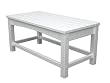 Recycled Earth-Friendly Outdoor Patio Club Coffee Table - White