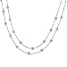 Ramona Singer 48 Sterling Silver Crystal Diamond-Like Cubic Zirconia Chain Necklace by the Inch
