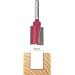 Freud MM-019 19 MM Diameter Two Flute Straight Router Bit with 1/4-Inch Shank