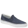 Striper Slip On Boat Shoe -Mens Wide Saltwashed Navy 11 1/2W
