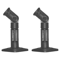 New 2 Pack Black Surround Sound Speaker Wall / Ceiling Mount Brackets For Home Theater System