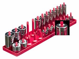 Hansen Global (HAN1201) Post Style Socket Organiser - 1/2 Drive; SAE