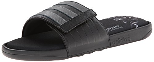 adidas Performance Men's Adissage Comfort Sandal,Black/Iron Metallic Grey/Black,11 M US
