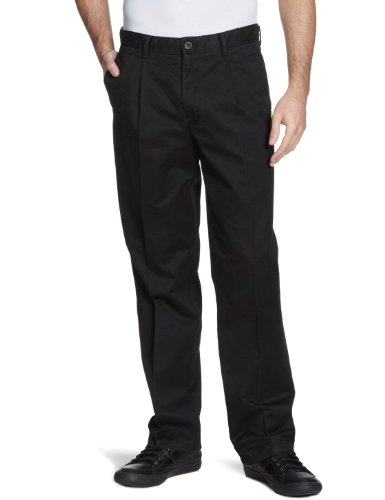 Dockers Herren Hose 46198 / Dockers D2 Pleated All The Time Khaki, Gr. 33/34, Schwarz (Bla Preisvergleich