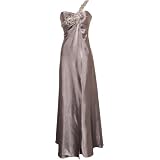 BeadedSatinGoddessOne-ShoulderGown
