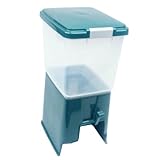 IRIS Pet Feeder with Storage, Clear/Green