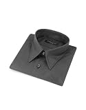 Forzieri Dark Gray Tonal Lines Cotton Italian Dress Shirt