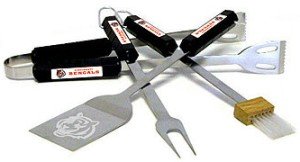 Cincinnati Bengals BBQ Grill Set Stainless Steel 4 Piece