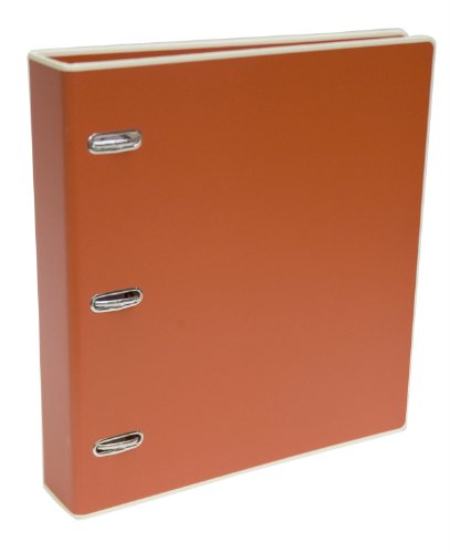 Pierre Belvedere Semikolon 3-Ring Binder with Front Cover Lock, 2-3/4-Inch Spine, Orange (7680016)