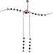 Passion Pink RAINBOW GEM Dangle BELLY CHAIN