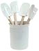 Le Creuset 7-Piece Spatula Set with Crock, White