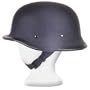 New Novelty German Flat Black Motorcycle Helmet