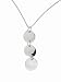Sterling Silver Italian Three Disc Pendant with Link Chain