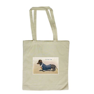 DAPPER DACHSHUND - Long Handled Shopping Bag - Shopping Bag