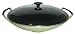 Le Creuset Enameled Cast-Iron 14-1 4-Inch Wok with Glass Lid, Kiwi