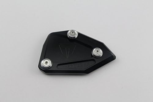 KODASKIN Motorcycle CNC Aluminum Kickstand Side Stand Enlarge Pad Extension Plate For BMW C650GT 12-15 C600 SPORT 12-15 (Black)