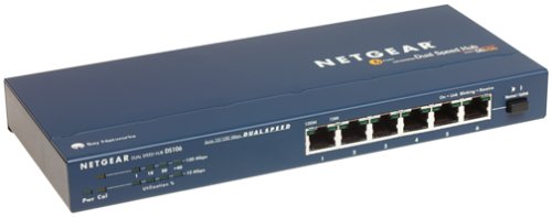 Netgear DS106 6-Port 10/100 Dual Speed Hub with Uplink Button
