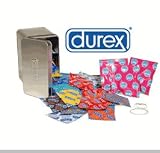 Durex - Variety Pack Tin (48 Condoms and 3 Vibrating Rings) 48/1 Count.
