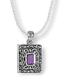 Boma Amethyst & Marcasite Locket