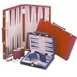 Backgammon - 10 inch Contemporary Burgundy Suede