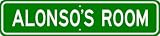 ALONSO ROOM SIGN - Personalized Gift Boy or Girl, Aluminum