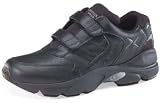 Aetrex Men's Walkers - Double Velcro Black