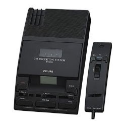 725-DT Desktop Analog Mini Cassette Recorder Transcriber Dictation System by Philips