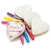 Toys : Party Supplies - Heart Color-A-Cookie Activity for 4*
