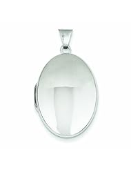 Genuine .925 Sterling Silver Polished 26mm 2-Frame Oval Locket 2.5 Grams. 100% Satisfaction Guaranteed.