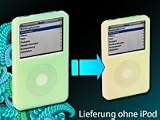 Xcase farbwechselnde Silikon-Hülle für iPod Video 30GB grün/gelb