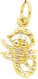 14K Gold Scorpio Zodiac Charm