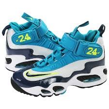 AIR Griffey MAX 1 (Gs) Pr Pltnm/ Mdnght Nvy-n-trq-black 437353 003 Size 6y
