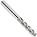 Precision Twist EB6304 Carbide Ball Nose End Mills, Inch, Extra Long Length, Straight Shank, Uncoated (Bright) Finish, Non-Center Cutting, For Use With Aluminum/Aluminum Alloys, Cast Iron, Steel/Steel Alloys