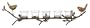 Birds on a Tree Branch Wrought Iron Tea Light Candle Holder