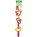Jungle Talk Pet Products BJN60503 Plastic Goofy Love and Fun Links Bird Exercise Toys, Large