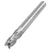 6mm x 6mm 4 Flutes HSS AL Rougher Roughing End Mill Milling Cutter Cutting Tool