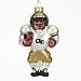 Georgia Tech Yellowjackets NCAA Glass Player Ornament (4" African American)